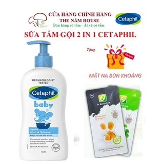 Cetaphil tắm gội 2 in 1 cho bé - Cetaphil Baby Gentle Wash & Shampoo 2in1 400ml