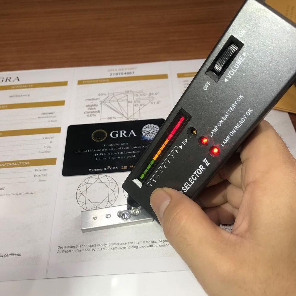 XDY-935    Khuyên tai nữ bằng bạc 925, 0.5 carat Moissanite *2