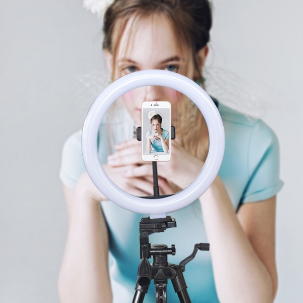 Gậy Tripod Khung Nhôm Chắc Chắn - Chụp Ảnh & Quay Phim - Tripod Kèm Đèn Livestream Bán Hàng Quay Video