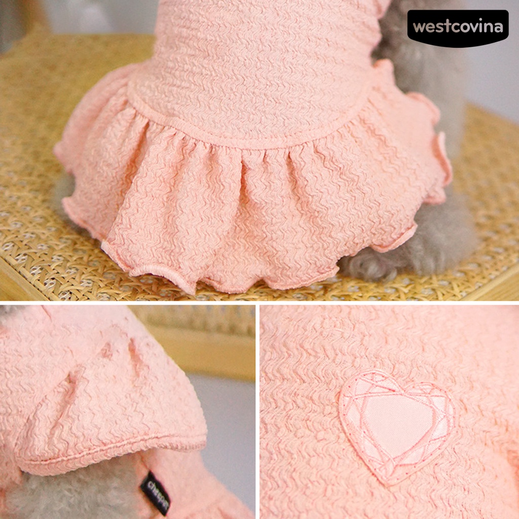 [COD]♘Đầm Mềm Mại Thoáng Khí Thời Trang Mùa Hè Cho Cún Cưng