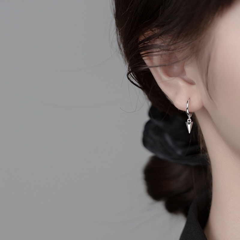 1 Đôi Bông Tai Hình Học Phong Cách Hip Hop Punk Cá Tính