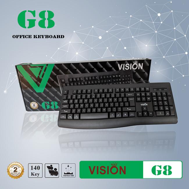 Combo Phím Chuột có dây . Combo Keyboard + Mouse VISION G8 Chính hãng. Kết nối cổng USB
