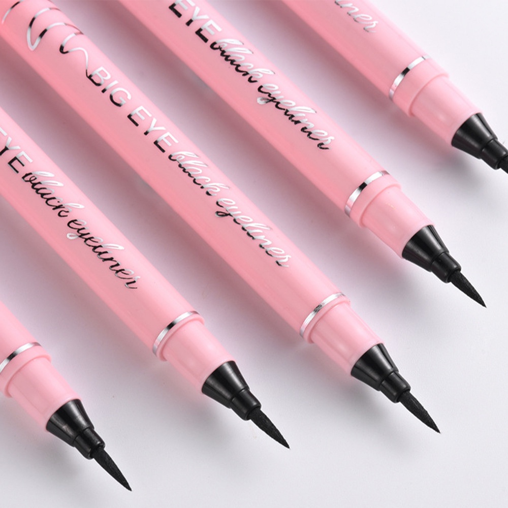 1 Bút Kẻ Mắt Dạng Lỏng Hai Màu Đen Nhanh Khô Chống Thấm Nước Không Nhòe