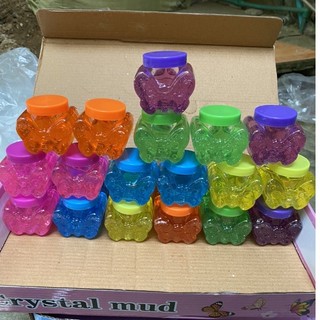 Sỉ hộp 24 lọ slime con bướm , slam chất nhờn ma quái