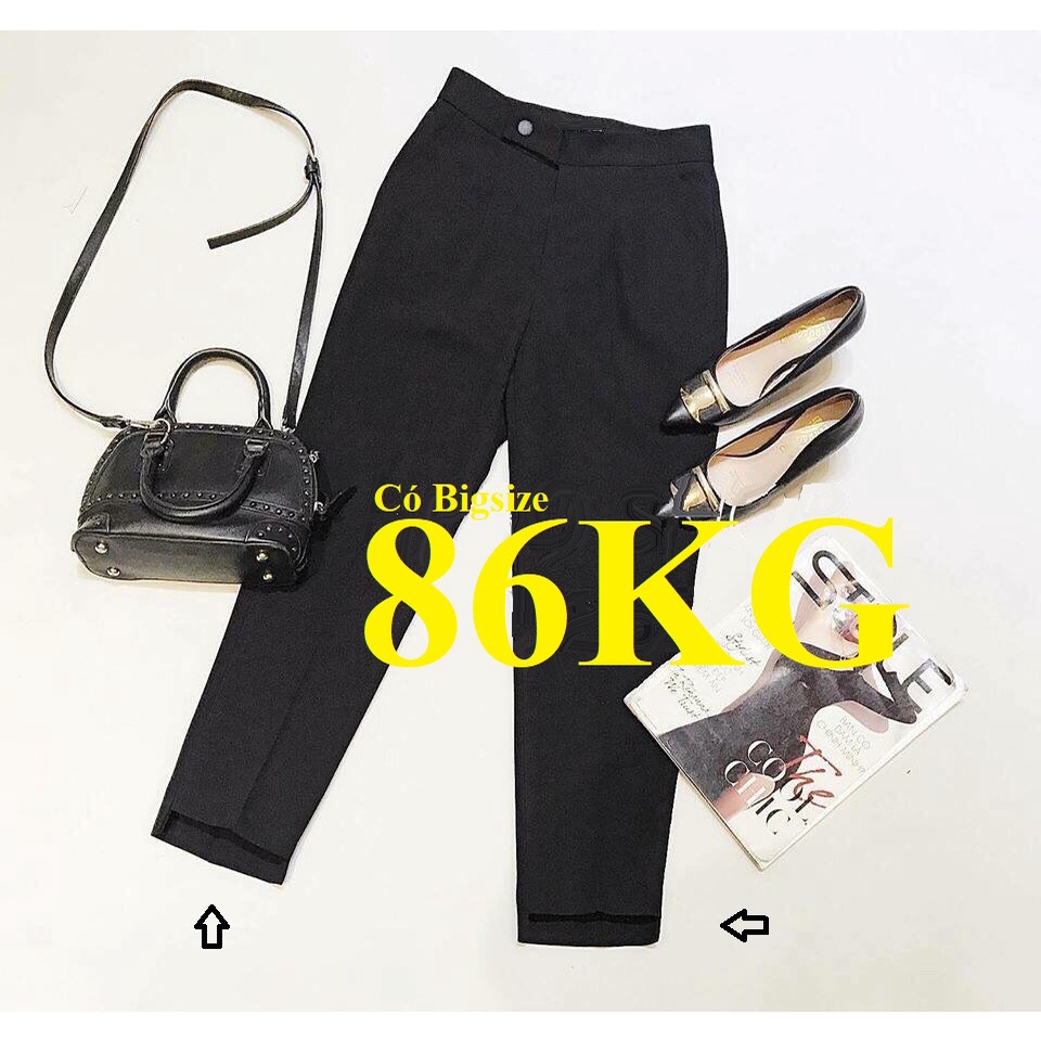 Quần Tây Gấu Lệch, vải tuyết mưa đẹp, có Bigsize 86KG