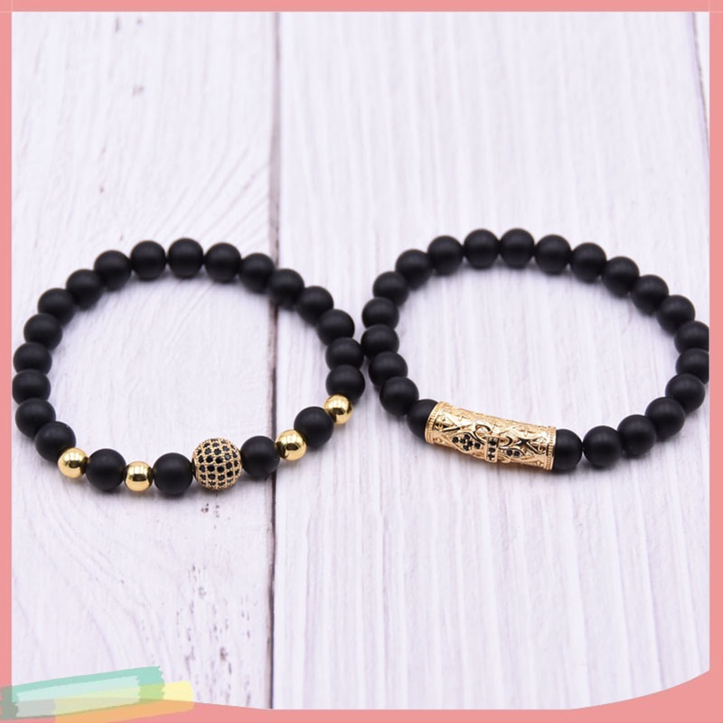 Vòng Tay Chuỗi Hạt Chất Liệu Co Giãn Thời Trang Cho Nam