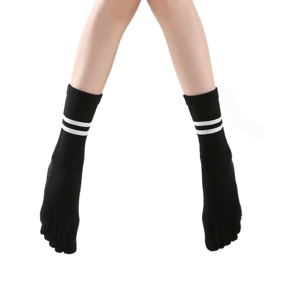 Vớ Cotton Năm Ngón Họa Tiết Chấm Bi Thời Trang Thoáng Khí