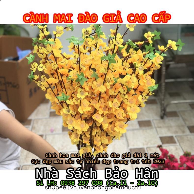 Hoa đào hoa mai giả dài 1m (Combo sỉ 10 cành) cực đẹp màu sắc tự nhiên trang trí Tết 2024-𝗩𝗔̆𝗡 𝗣𝗛𝗢̀𝗡𝗚 𝗣𝗛𝗔̂̉𝗠 𝗧𝗥𝗜́ 𝗧𝗜́𝗡 2