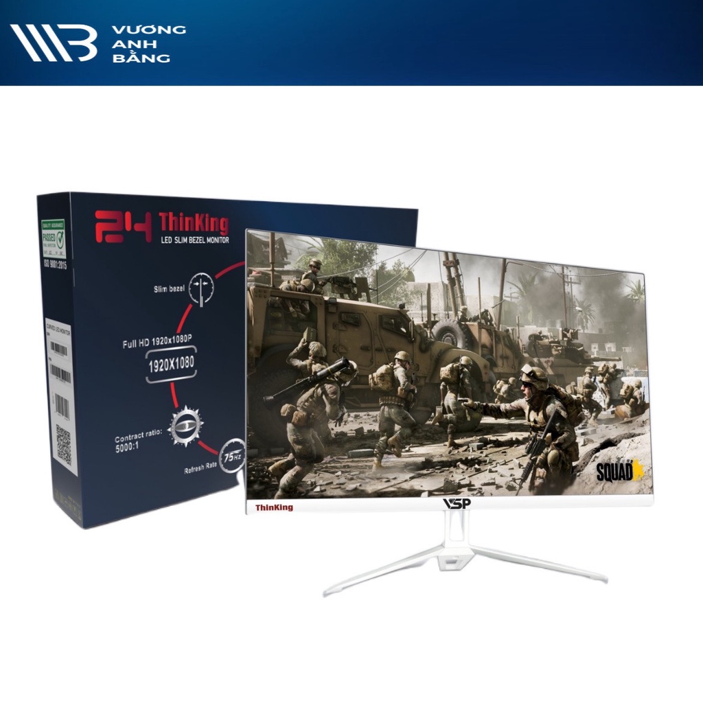 Màn hình máy tính LCD 23.8'' VSP V2408S - Hàng Chính Hãng- Bảo Hành 24 tháng + Tặng kèm Tai nghe Gaming