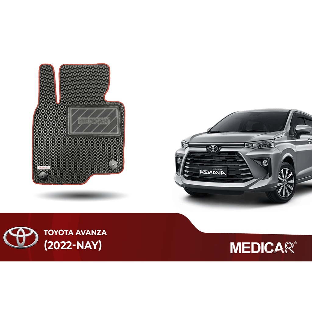 Thảm lót sàn ô tô Medicar xe Toyota Avanza (2022 -&gt; Hiện Tại)- chống nước, không mùi, ngăn bụi bẩn