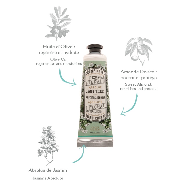 Kem dưỡng tay hương hoa nhài ABSOLUTES Hand cream Precious Jasmine 30ml