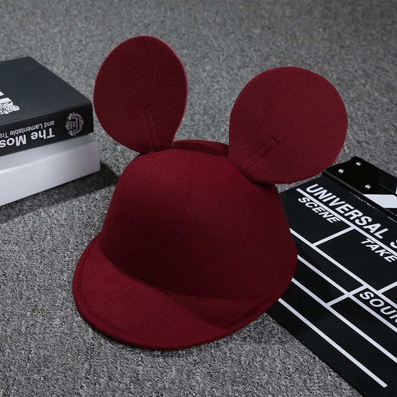 Mũ Len Chuột Mickey Cho Mẹ Và Bé