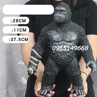 (Hàng Sẵn) Mô Hình Đồ Chơi Nhân Vật KingKong 45cm Vs Godzilla 80cm bằng nhựa mềm