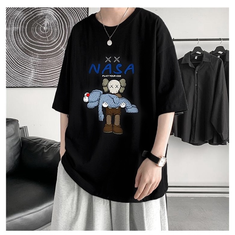 Áo Phông Nam Nữ tay lỡ TS02, Áo thun form rộng oversize Unisex phong cách Hàn Quốc | BigBuy360 - bigbuy360.vn