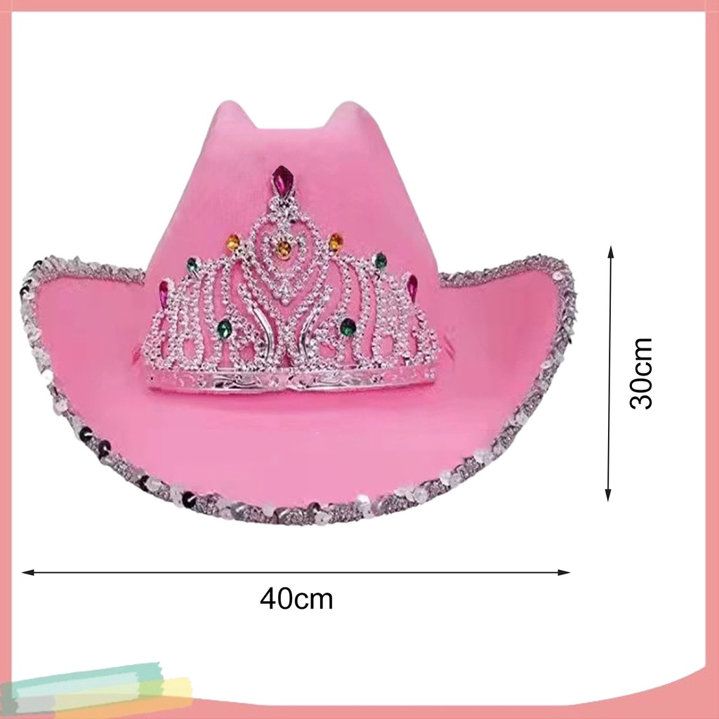 Nón Cao Bồi Đính Đá Thời Trang Cho Nữ