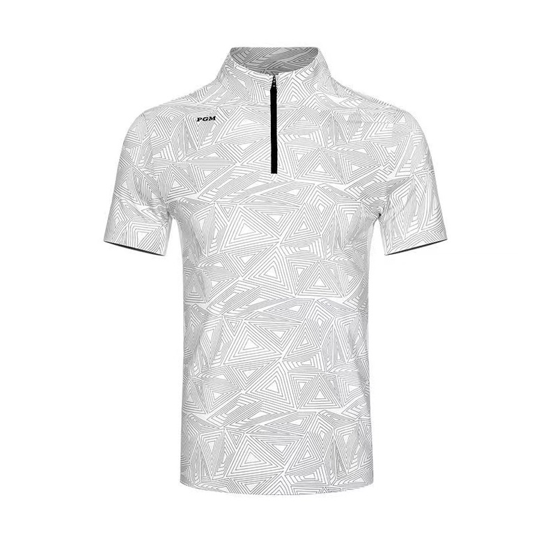 Áo Thun Ngắn Tay Thoáng Khí Mau Khô In Họa Tiết PGM Golf Thời Trang Mùa Hè Cho Nam