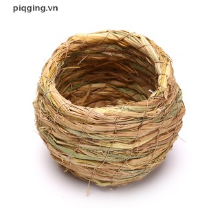 Tổ chim đan rơm thủ công giữ ấm cho chim vẹt