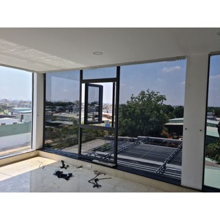 Combo Decal dán kính phản quang ( Phim cách nhiệt ), Loại nhìn 1 chiều, chống nắng màu trà - Xanh đậm khổ rộng 100 Cm