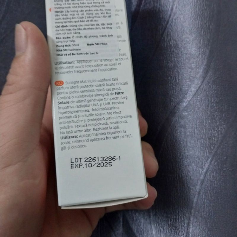 [Hàng cty] Kem Chống Nắng Ivatherm Sunlight Dry - Touch SPF 50+