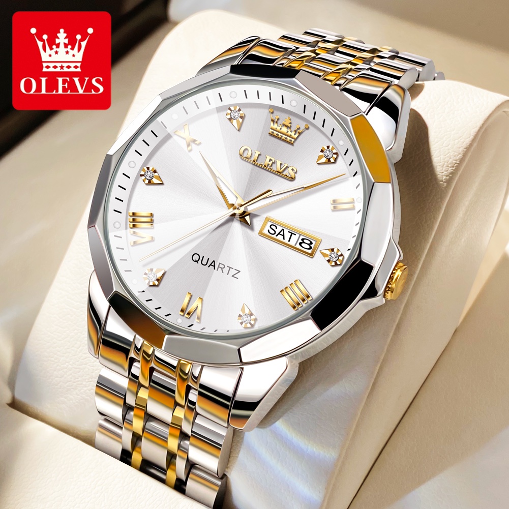 OLEVS Đồng Hồ Nam Chống Thấm Nước Chất Liệu Thép Không Gỉ 9931 Chính Hãng 2023