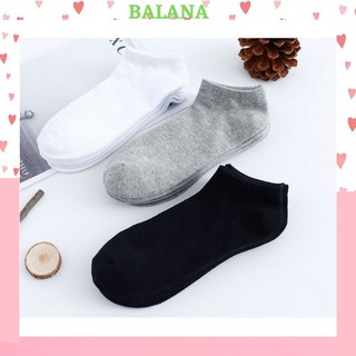 Tất cổ ngắn nam nữ, vớ cổ ngắn BALANA thời trang thấm hút mồ hôi kháng khuẩn