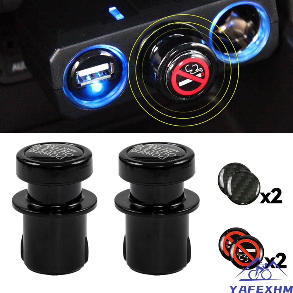 Set 2 Nắp Đậy Đầu Tẩu Sạc Xe Hơi 21MM Thông Dụng