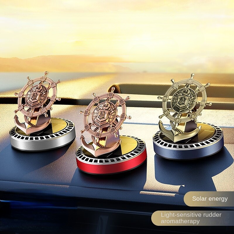Máy Khuếch Tán Tinh Dầu Xoay Năng Lượng Mặt Trời Trang Trí Nội Thất Xe Hơi