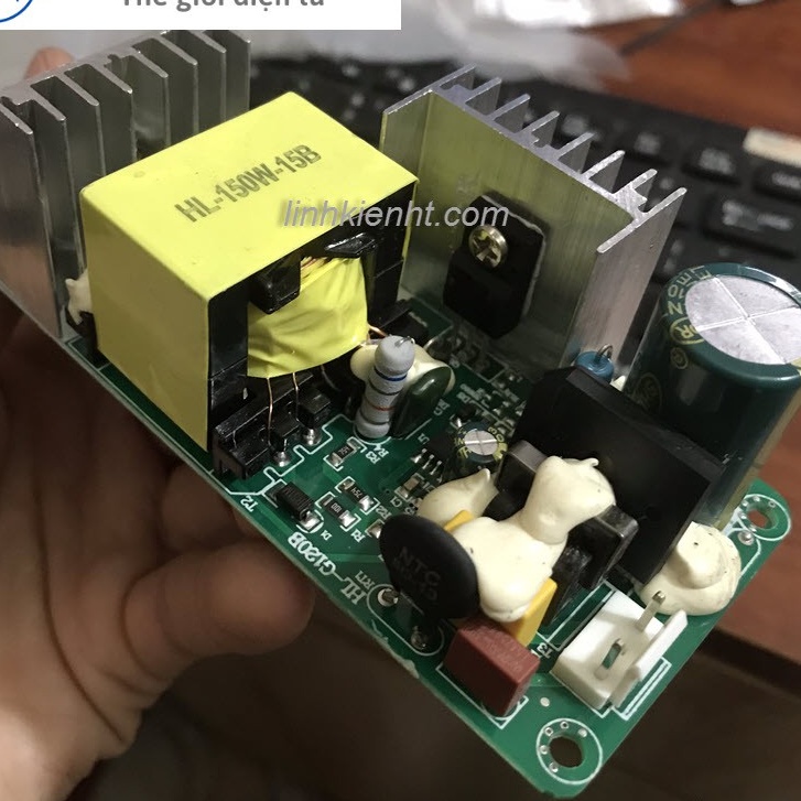LINH KIỆN Mạch nguồn loa kéo 15V 10A mạch nguồn 15V10A mới zin loa kéo