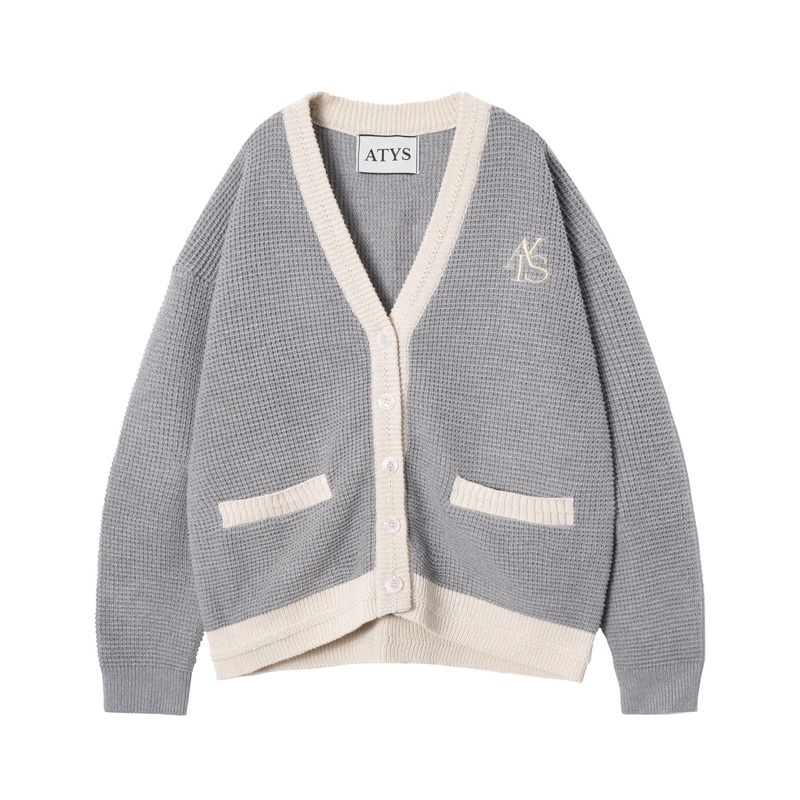 Áo 𝐀𝐓𝐘𝐒® 𝐖𝐀𝐅𝐅𝐋𝐄 𝐒𝐓𝐈𝐓𝐂𝐇 𝐊𝐍𝐈𝐓 𝐂𝐎𝐓𝐓𝐎𝐍 𝐂𝐀𝐑𝐃𝐈𝐆𝐀𝐍