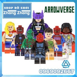 Đồ chơi Xếp hình Drax Wonder Woman Spider Man Super girl Huntress Citizen Red Hood Valkyrie Minifigures POGO PG8123