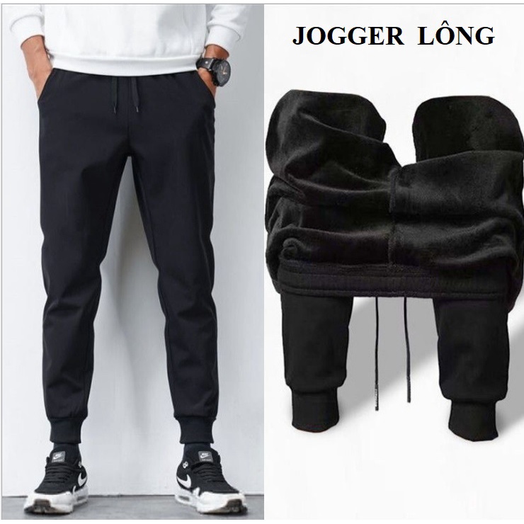 Quần nỉ lót lông nam siêu ấm chống chọi đại hàn dáng Jogger thể thao chất dày dặn co dãn tốt