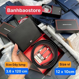 Set ví thắt lưng nam fullbox da cao cấp