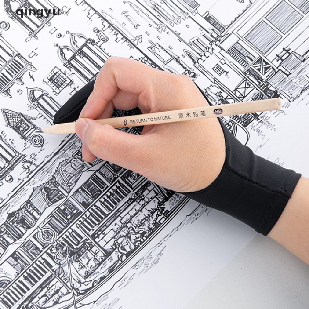 1 Đôi Găng Tay 2 Ngón Chống Bám Bẩn Màu Đen