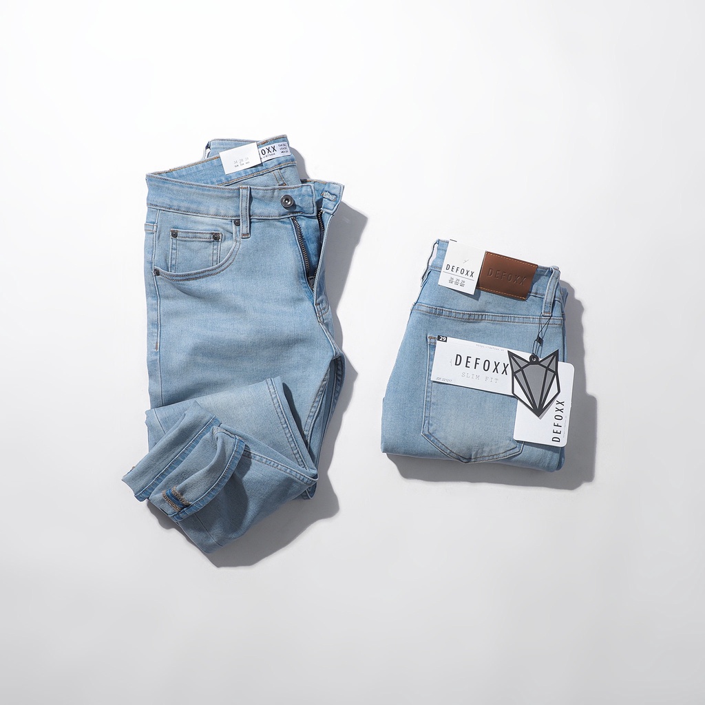 QUẦN BÒ - QUẦN JEAN - DEFOXX - WASH BLUE GREY - FORM SLIM FIT - CODE: 221217