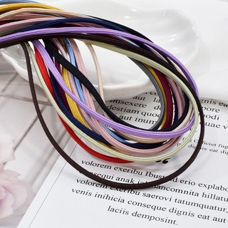 1Met phôi dây cột tóc dẹp trơn làm cột tóc handmade