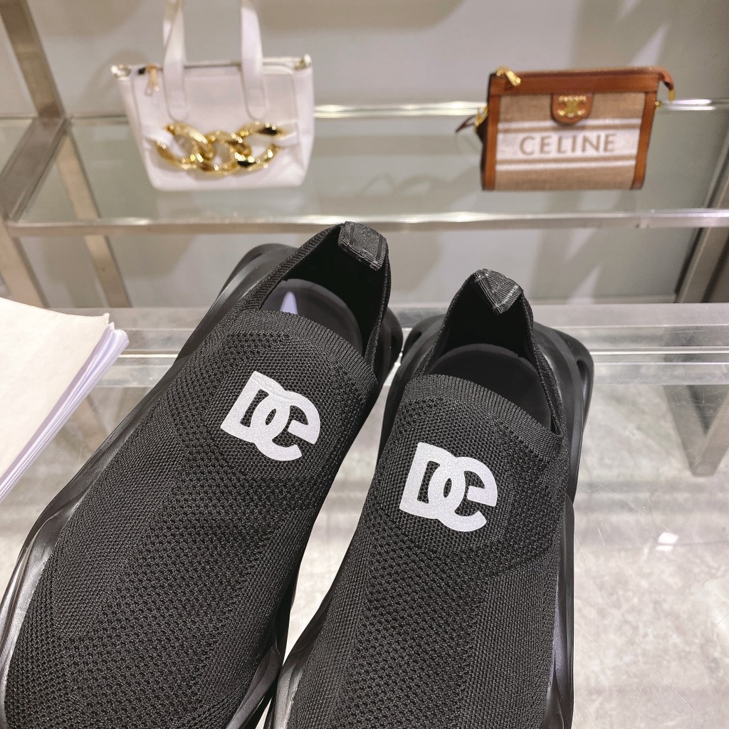 Giày thể thao sneaker unisex không dây thời trang cao cấp thương hiệu Dolce & Gabbana phong cách độc đáo, cá tính