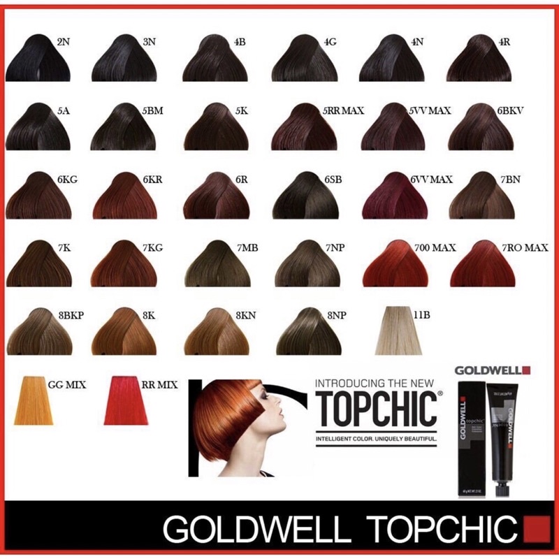 MÀU NHUỘM THỜI TRANG CAO CẤP TOPCHIC GOLDWELL 250ml