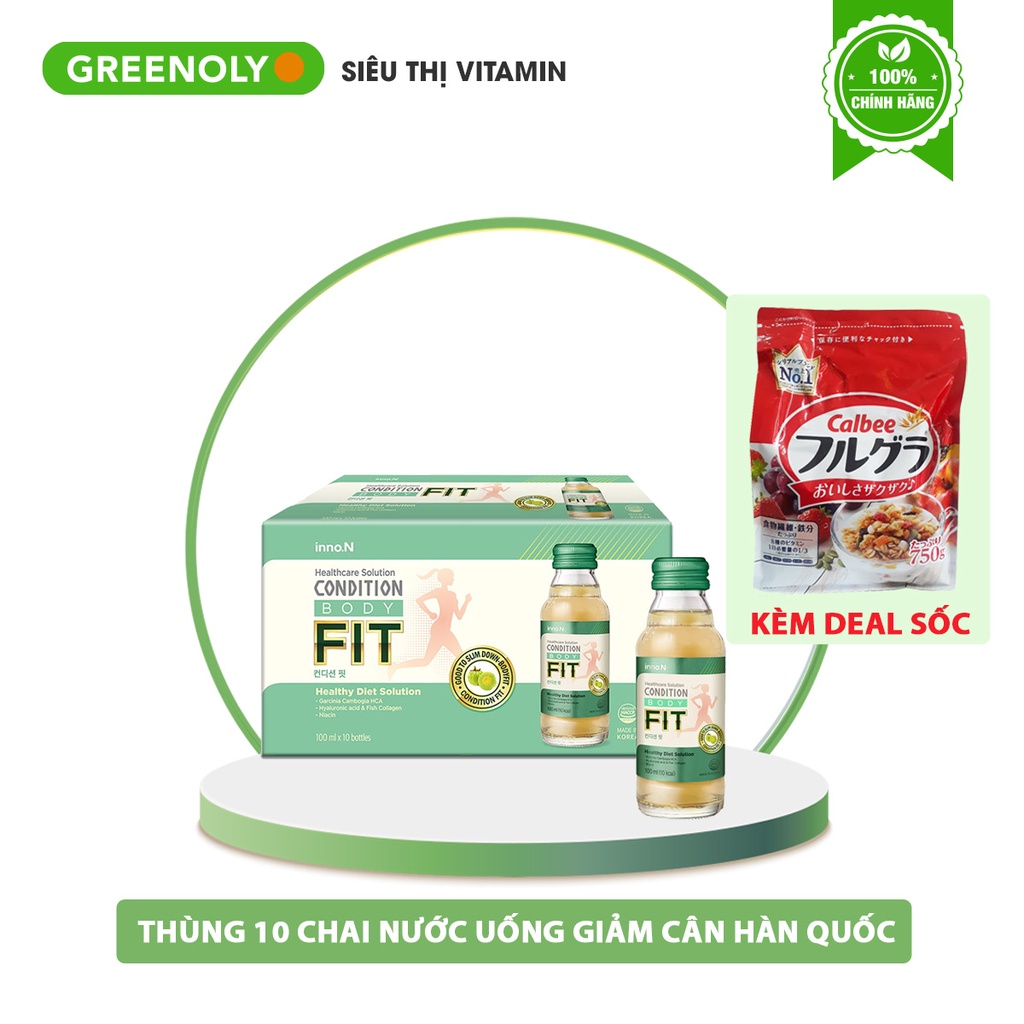 Nước Giảm Cân Inno.N Hỗ Trợ Quá Trình Giảm Mỡ Hiệu Quả Condition Fit 100ml - Hạn Sử Dụng T10/24