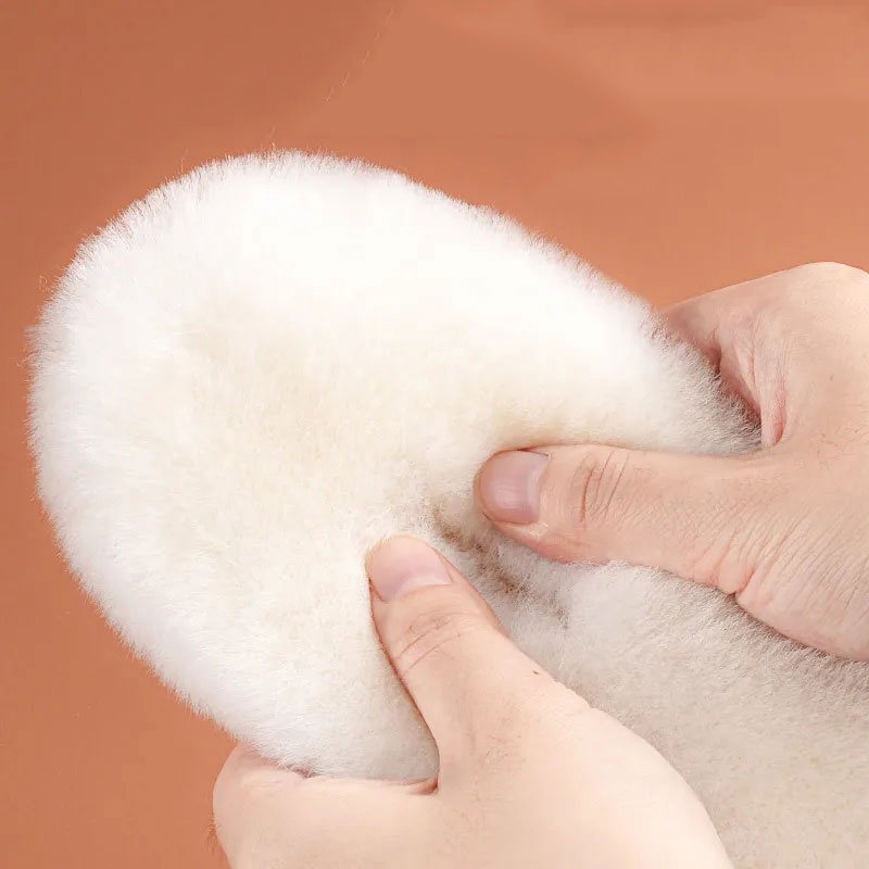 Đế Lót Giày Lông Cừu Mềm Mại Dày Dặn Giữ Ấm Mùa Đông Cho Nam Nữ