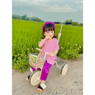 BỘ BÀ BA LỤA HOA CHO BÉ