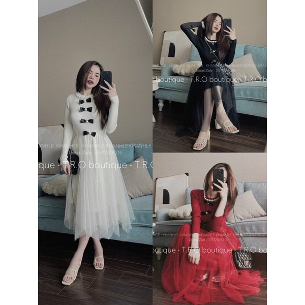 Váy Len Công Chúa Lưới Cực Xinh