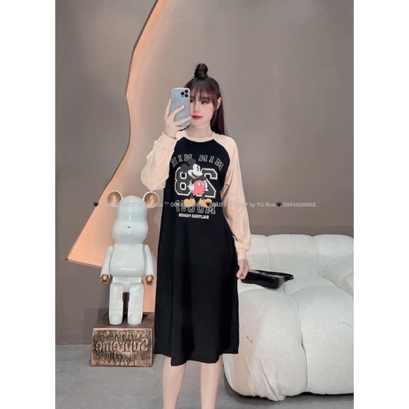 💥sỉ💥váy suông pha tay-khoá dọc cho con ti