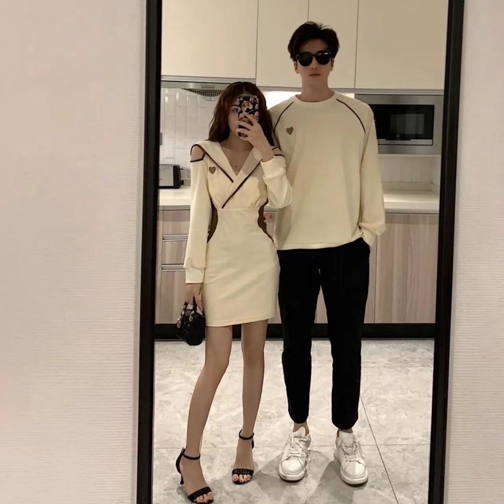 Áo Sweater Một Mảnh Phong Cách Pháp Thời Trang Mùa Thu 2022 Cho Cặp Đôi