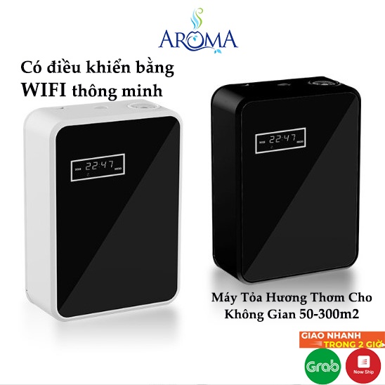 Máy xông tinh dầu công nghiệp có điều chỉnh qua wifi tiện lợi,khuếch tán trực tiếp tỏa hương không gian lớn 50-300m2