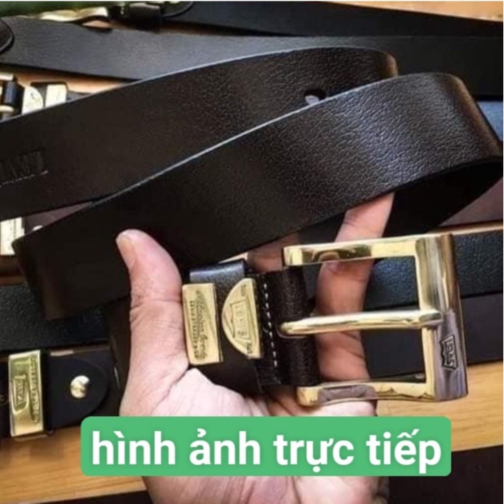 Thắt Lưng, Dây Nịt Nam Da Bò Đầu Đồng Đúc Nguyên Khối Bảo hành 3 Năm