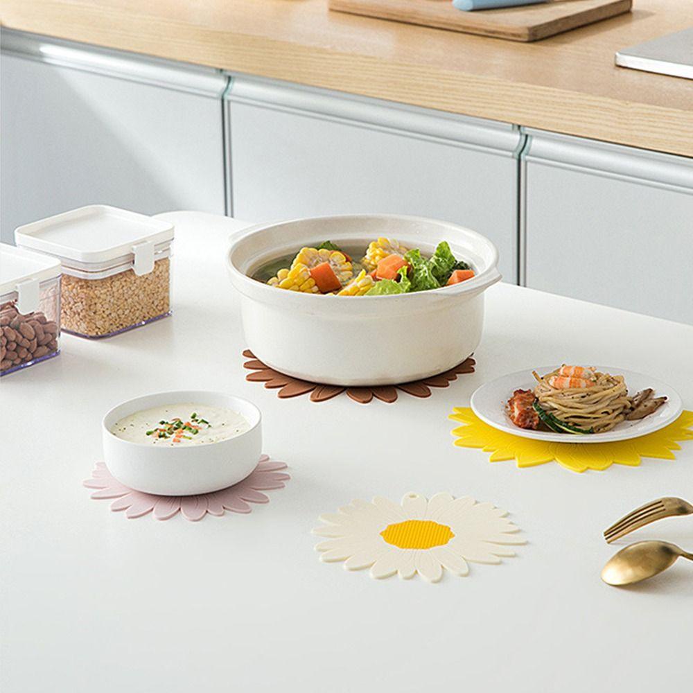 Bộ 2 Đế Lót Ly Bằng Silicone Có Chân Đứng