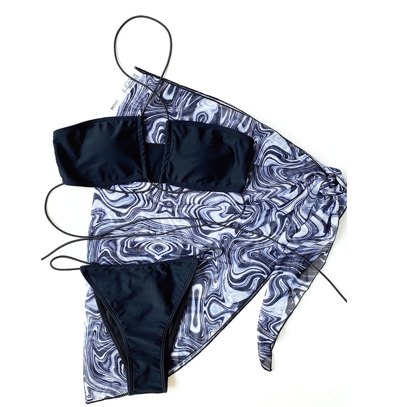 Bộ Bikini 3 Mảnh Màu Sắc Thời Trang Quyến Rũ Cho Nữ