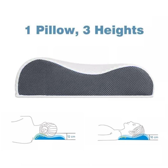 [QUÀ TẶNG NỆM] Gối Midori Cooling Pillow làm mát hỗ trợ nâng đỡ cổ gáy phân phối và bảo hành bởi Vua Nệm