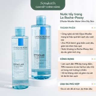 Nước tẩy trang La Roche-Posay Effaclar Micellar Water Ultra Oily Skin (ảnh tự chụp)