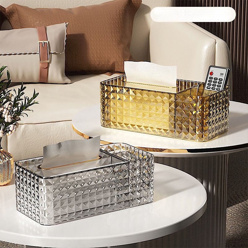 Hộp Đựng Khăn Giấy Đa Năng Kèm Khay Đựng Đồ, Hàng Cao Cấp Thiết Kế Sang Trọng-ILIFEHOME